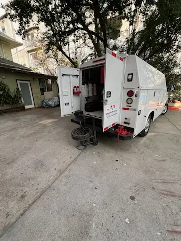 Magnet Plumbing service vehicle on-site for Faucet Repair in Lima